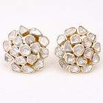 DIAMOND & STONE EARRING