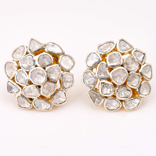 DIAMOND & STONE EARRING