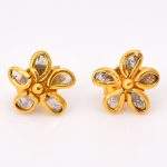 DIAMOND & STONE EARRING