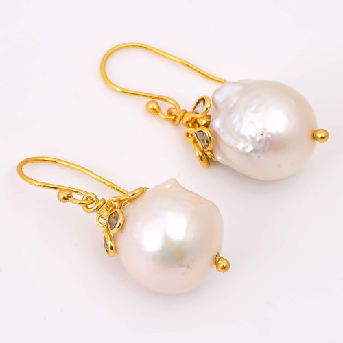 DIAMOND & STONE EARRING