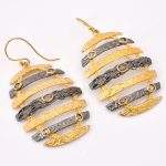 DIAMOND & STONE EARRING