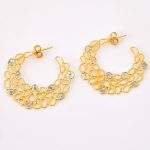 DIAMOND & STONE EARRING