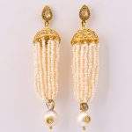 DIAMOND & STONE EARRING