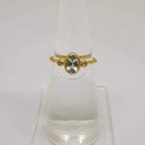 DIAMOND & STONE RING