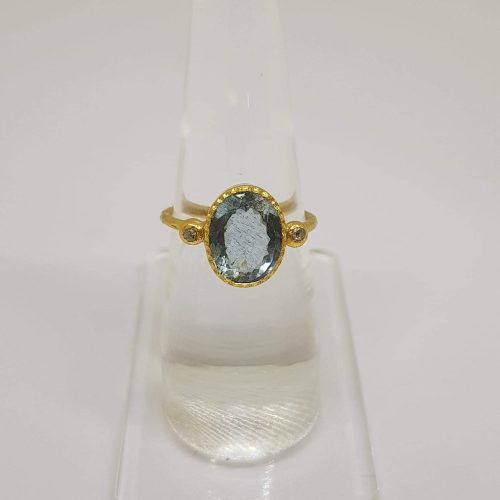 DIAMOND & STONE RING