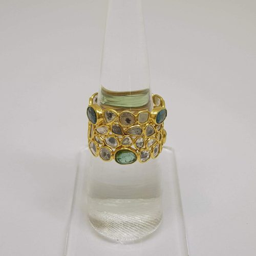 DIAMOND & STONE RING