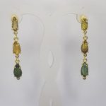 DIAMOND & STONE EARRING