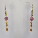 DIAMOND & STONE EARRING