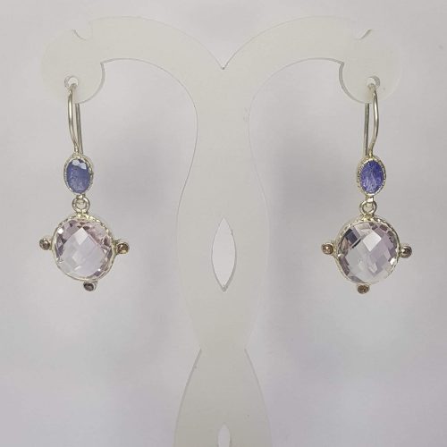 DIAMOND & STONE EARRING