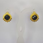 DIAMOND & STONE EARRING