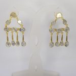 DIAMOND & STONE EARRING