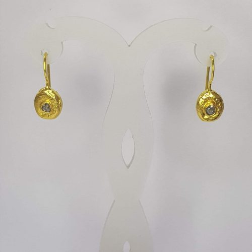 DIAMOND & STONE EARRING