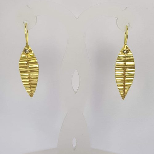 DIAMOND & STONE EARRING