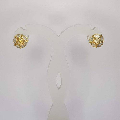 DIAMOND & STONE EARRING