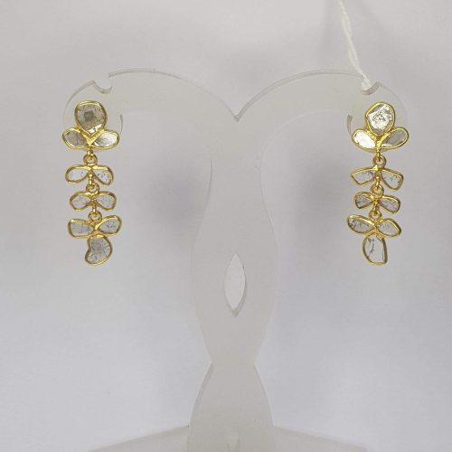 DIAMOND & STONE EARRING