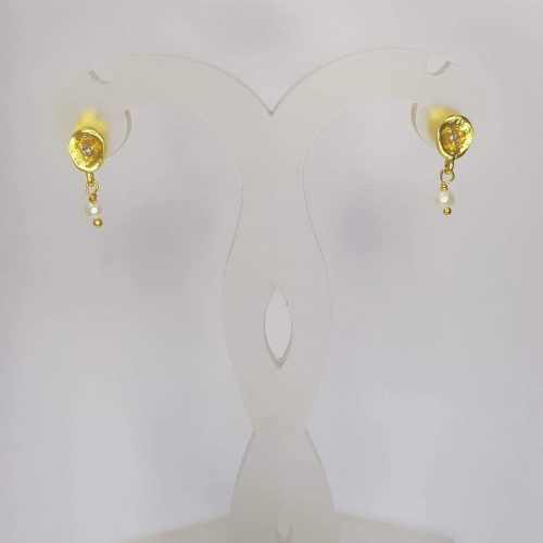 DIAMOND & STONE EARRING