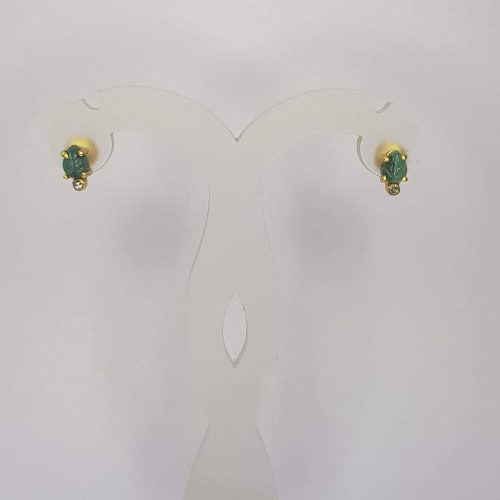DIAMOND & STONE EARRING