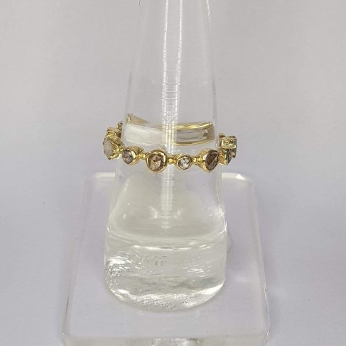 DIAMOND & STONE RING