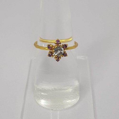 DIAMOND & STONE RING