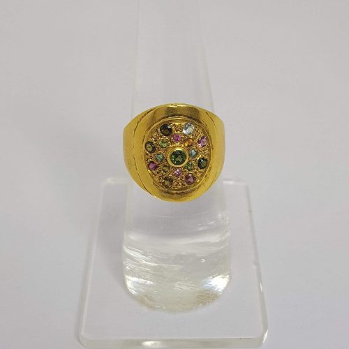 DIAMOND & STONE RING