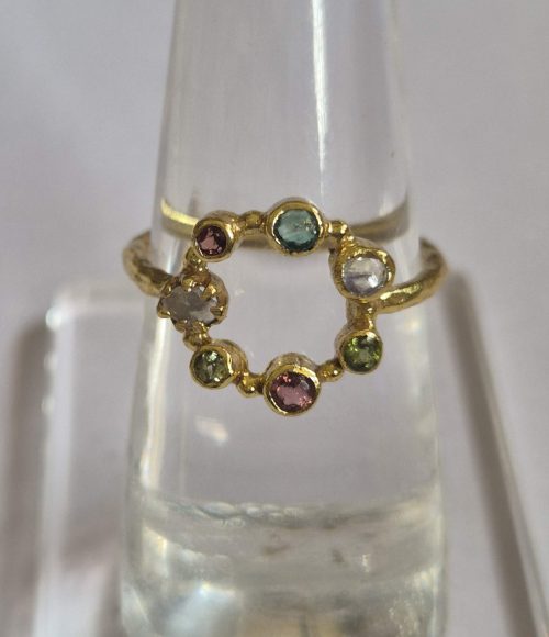 DIAMOND & STONE RING