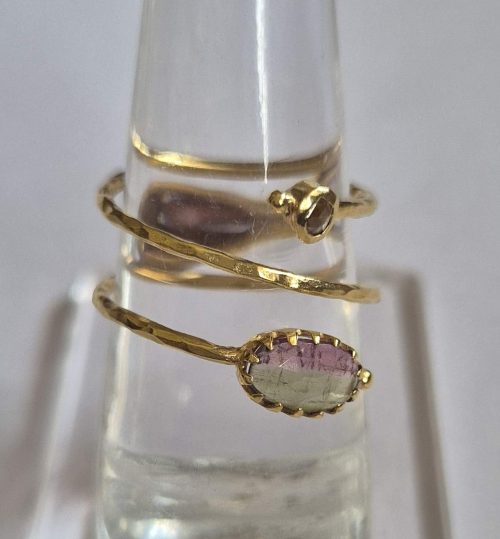DIAMOND & STONE RING