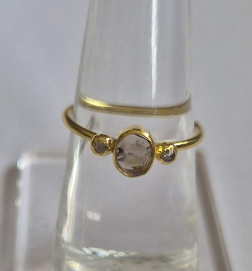 DIAMOND & STONE RING