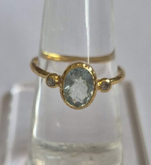DIAMOND & STONE RING