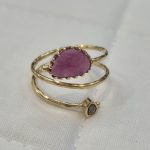 DIAMOND & STONE RING