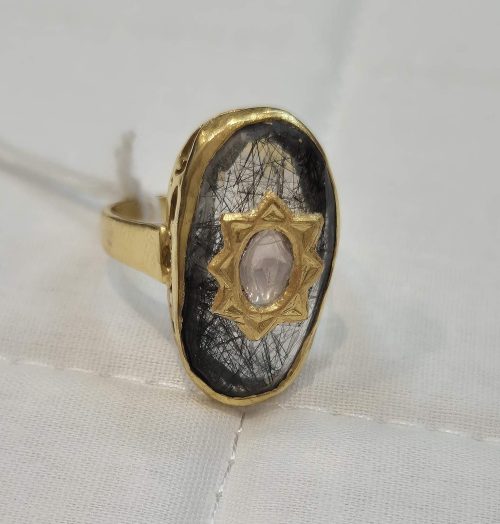 DIAMOND & STONE RING