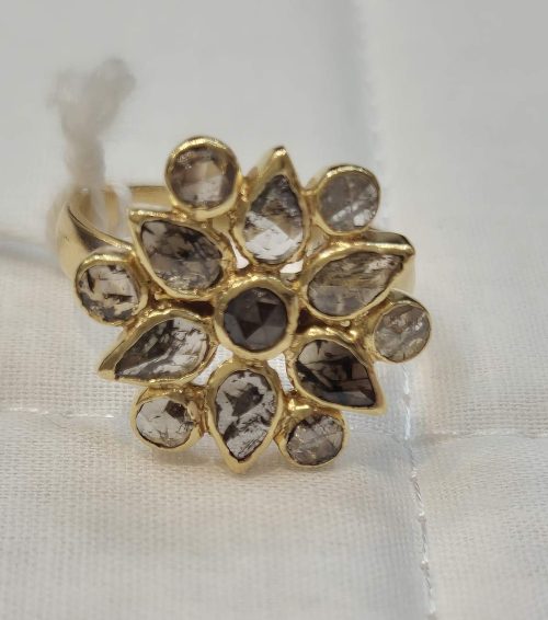 DIAMOND & STONE RING