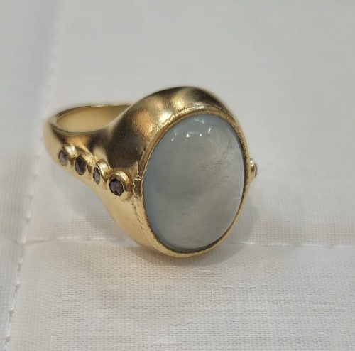 DIAMOND & STONE RING