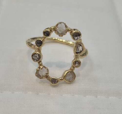 DIAMOND & STONE RING