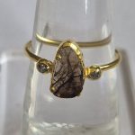 DIAMOND & STONE RING